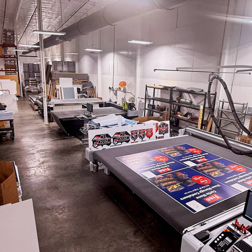Slate Group&rsquo;s finishing department with the Z&uuml;nd G3 in the foreground.