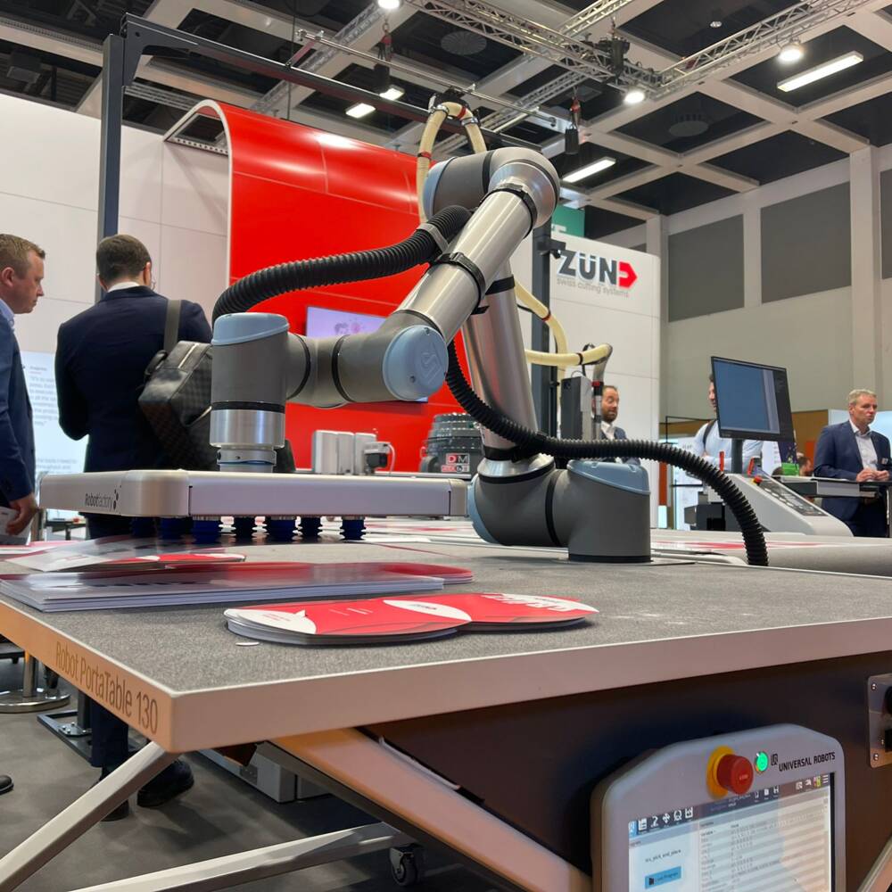 Der PortaTable 130 im Einsatz auf der Fespa 22 in Berlin Fachpack 22