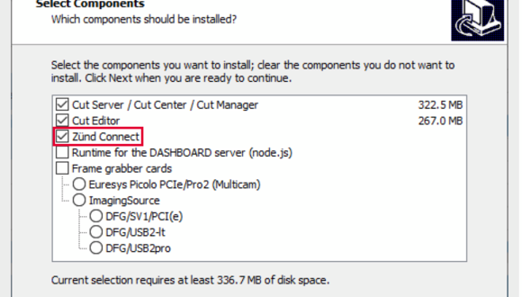 ZCC Zund Connect Screenshot