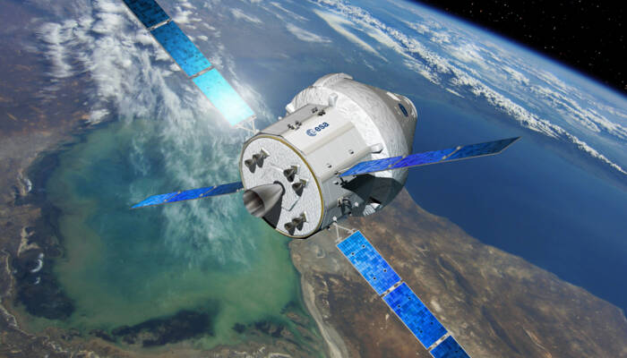 With the aid of the European Service Module, NASA’s Orion spacecraft will carry astronauts further into space than ever before (Copyright: ESA, D. Ducros). Thales_Alenia_Space (2)