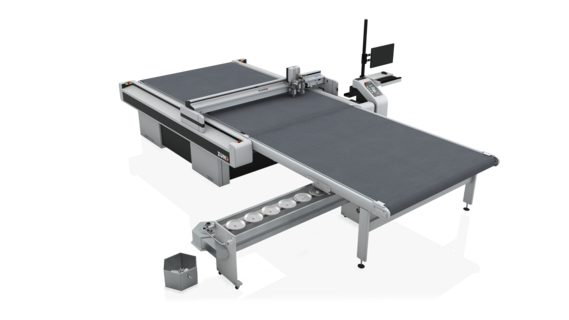 Illustration du nettoyage d'un convoyeur sur une machine de découpe numérique Zünd G3 Illustration du nettoyage d'un convoyeur sur une machine de découpe numérique Zünd G3